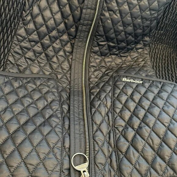 NWT Barbour Women's Swallow Quilt Dark Navy Classic Fall Jacket 6 - Picture 12 of 15